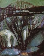 Edvard Munch Winter oil painting